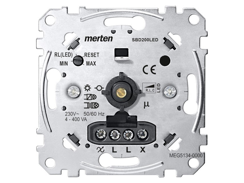 Universal-Drehdimmer-Einsatz für LED-Lampen