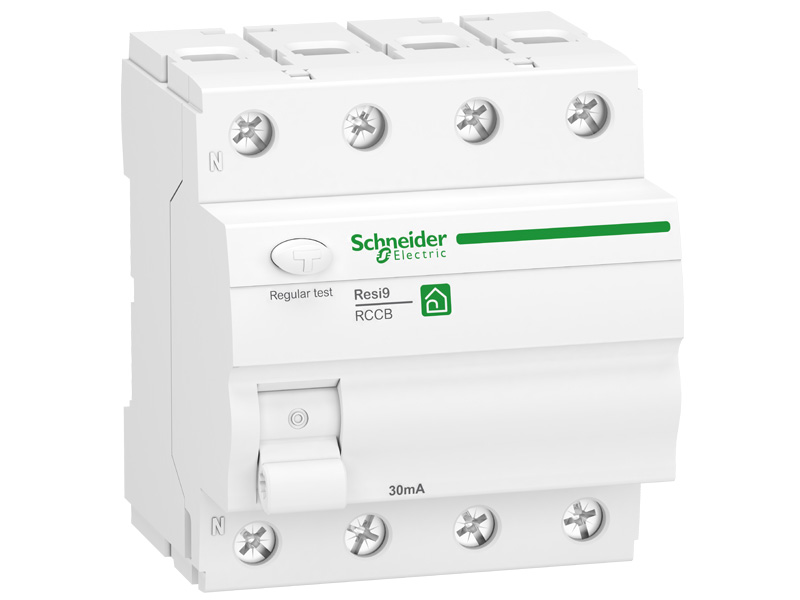 Fehlerstrom-Schutzschalter Resi9 3P+N