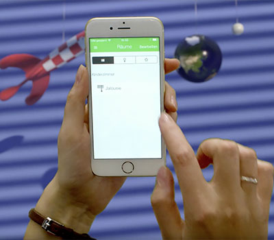 Jalousie mit dem Wiser Taster-Modul