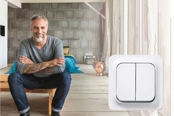 Serienschalter kann zwei Lampen schalten