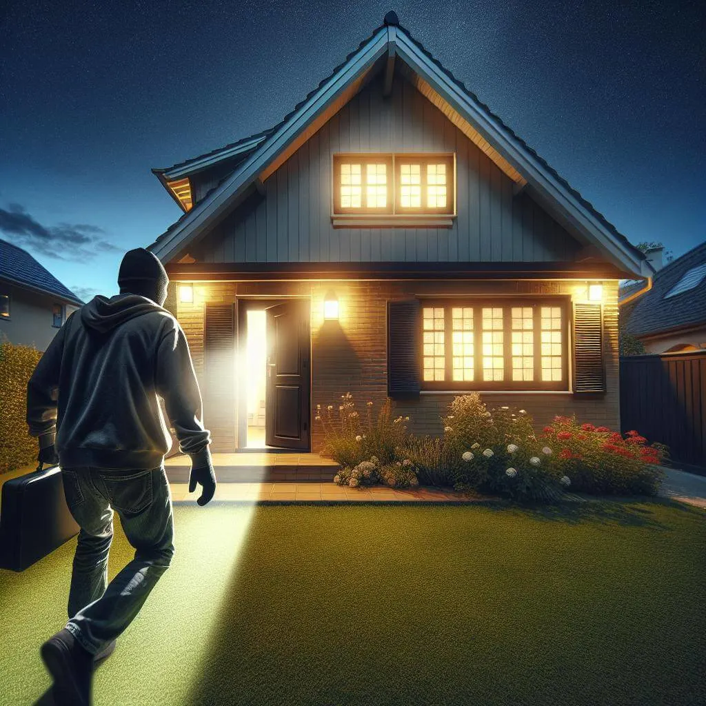 Bewegungsmelder schützen vor Einbruch