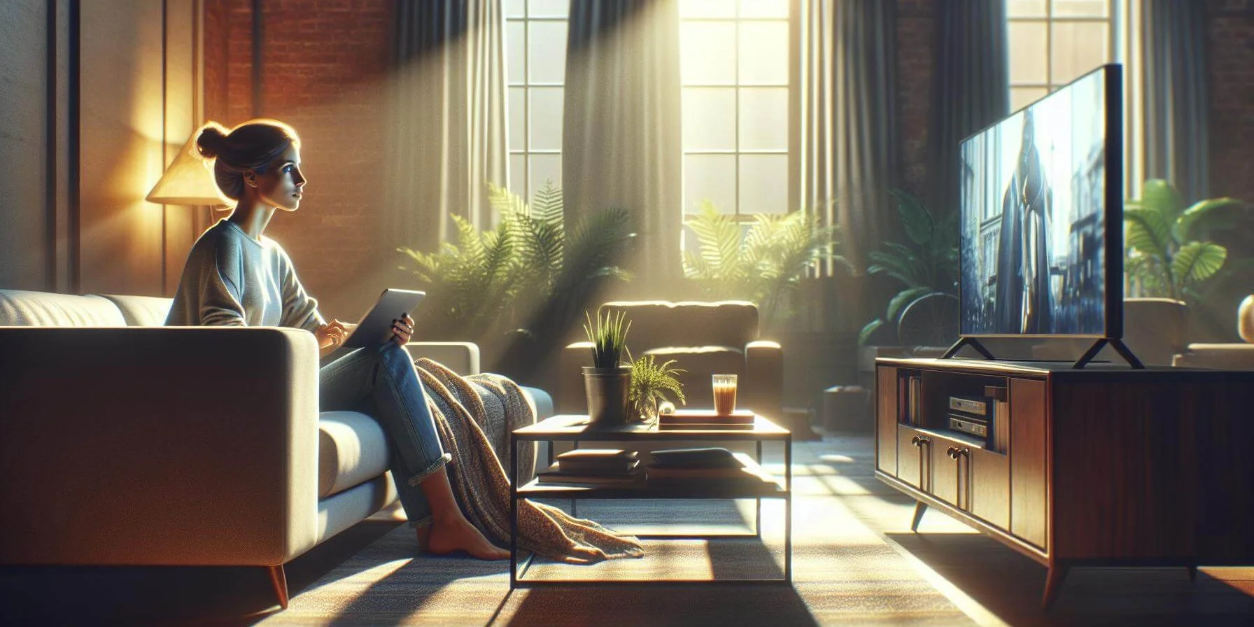 Busch Jaeger Dimmer sorgen für tolle Lichtstimmung beim Fernsehabend