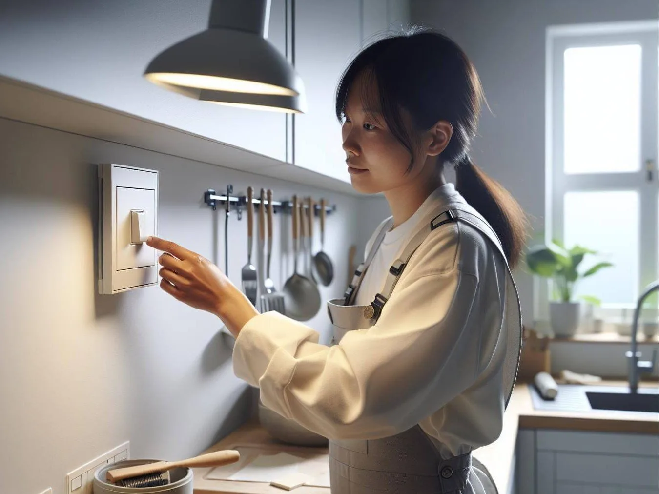 Lichtschalter in der Küche