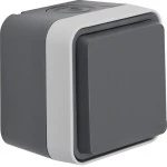 Steckdosen Klappdeckel grau