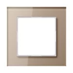 Glasrahmen champagner