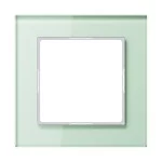 Glasrahmen mattweiß