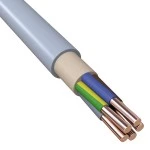 Mantelleitung PVC grau NYM-J 5x4,0mm² Meterware 