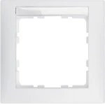Berker 10119919 Rahmen 1fach mit Beschr.f S.1 pw matt 