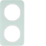 Berker 10122109 Rahmen 2fach R.1 Glas pw 