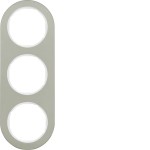 Berker 10132014 Rahmen 3fach R.Classic E-Stahl pw 