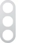 Berker 10132074 Rahmen 3fach R.Classic Alu pw 