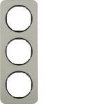 Berker 10132104 Rahmen 3fach R.1 E-Stahl schw 
