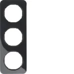 Berker 10132145 Rahmen 3fach R.1 schw 