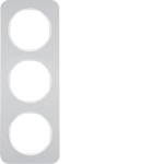 Berker 10132174 Rahmen 3fach R.1 Alu pw 