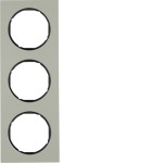 Berker 10132204 Rahmen 3fach R3 E-Stahl Hard Edge schw 