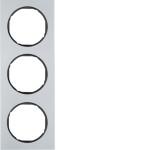 Berker 10132284 Rahmen 3fach R3 Alu schw 