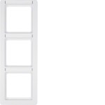 Berker 10136019 Rahmen 3fach senk mit Beschrift. Q1 pw 