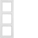 Berker 10136089 Abdeckrahmen 3-fach Q.1 polarweiß, samt 