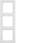 Berker 10136099 Abdeckrahmen 3-fach Q.3 polarweiß, samt 