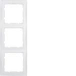 Berker 10139909 Rahmen 3-fach, Serie S.1, polarweiß matt 