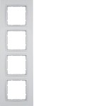 Berker 10146424 Rahmen 4fach B.7 alu matt 