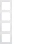 Berker 10149909 Rahmen 4-fach Serie S.1 polarweiß, matt 