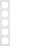 Berker 10152289 Rahmen 5fach R.3 polarweiß glänzend 