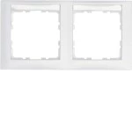 Berker 10229919 Rahmen 2fach mit BF waag S.1 polarw.matt 