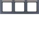 Berker 10236086 Rahmen 3fach waag mit BF Q3 anth 