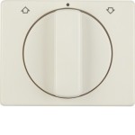 Berker 1077000200 Zentralstück mit Drehknopf für Jalousie-Drehschalter Arsys cremeweiß glänzend 