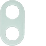 Berker 110209 Rahmen 2fach Serie Glas polarweiß 