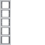 Berker 13537003 Rahmen 5fach senk K.5 Alu 