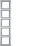 Berker 13537004 Rahmen 5fach senk K5 Es rostf 