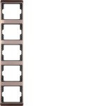 Berker 13540001 Rahmen 5-fach senkrecht Arsys hellbronze Metall 
