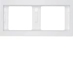 Berker 13637009 Rahmen 2-fach waagerecht, Serie K.1, polarweiß glänzend 