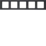 Berker 13937006 Rahmen 5fach waag K.1 anthrazit matt 