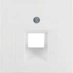 Berker 14071909 Zentralstück für UAE Steckdose Serie S.1/B.3/B.7 polarweiß, matt 