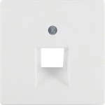 Berker 14076089 Zentralstück für UAE Steckdose Serie Q.x polarweiß, samt 