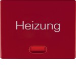 Berker 14880062 Wippe mit roter Linse und Aufdruck 'Heizung' Arsys rot glänzend 