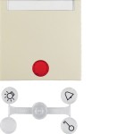 Berker 16288982 Wippe m 5 Linsen u Beschrift.S.1 weiß 