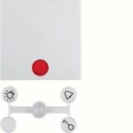 Berker 16298999 Wippe mit Befestst u Linse S.1 IP44 pw g 