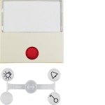 Berker 16968982 Wippe m 5 Linsen u BSF groß S.1/B.x weiß 