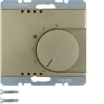 Berker 20269011 Temperaturregler mit Wechsler und Zentralstück Arsys hellbronze lackiert 