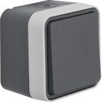 Berker 30763505 Aufputz-Wechselschalter, IP55, W.1 grau 