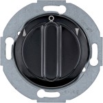 Berker 381113 Jal- Drehsch,1p,Z-St,1930/Glas, schw 