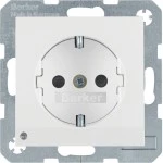 Berker 41098989 UP Steckdose 1-fach mit LED-Orientierungslicht S.1/B.3/B.7 polarweiß, glänzend 