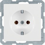 Berker 41436089 Steckdose SCHUKO Q.x polarweiß samt 