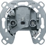 Berker 450210 Antennen-Steckdose 2Loch TV,FM Einzeldo 