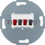 Berker 457309 Unterputz Stereo-Lautsprecherdose, Modul-Einsätze polarweiß, matt 