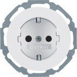 Berker 47552089 Steckdose SCHUKO erh BS R.Classic pw glä 